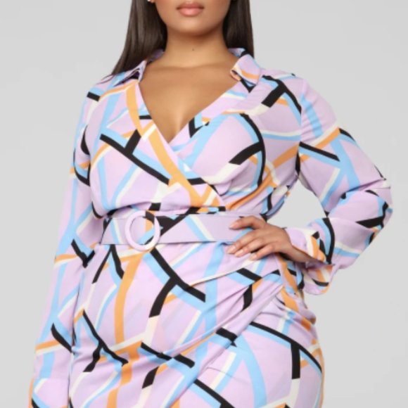 Plus Size Fashion Nova Groovy Mama Mini Dress - Picture 3 of 3